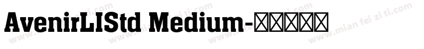 AvenirLIStd Medium字体转换